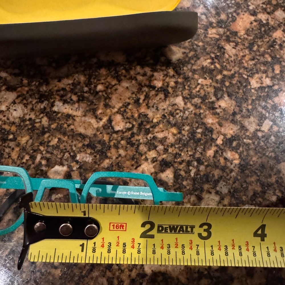 Extremely rare yet so fun and funky Theo Loves You Green Eyeglasses - Picture 12 of 12